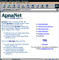 Screenshot of the ApnaNet site